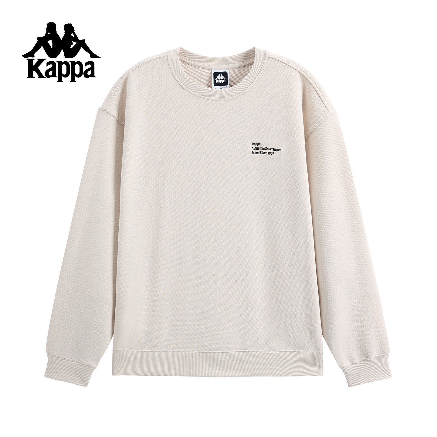 Kappa卡帕男装2025冬季新款休闲宽松百搭圆领针织套头衫K0F72WT70,淘宝优惠券,粉丝福利购,淘宝优惠卷