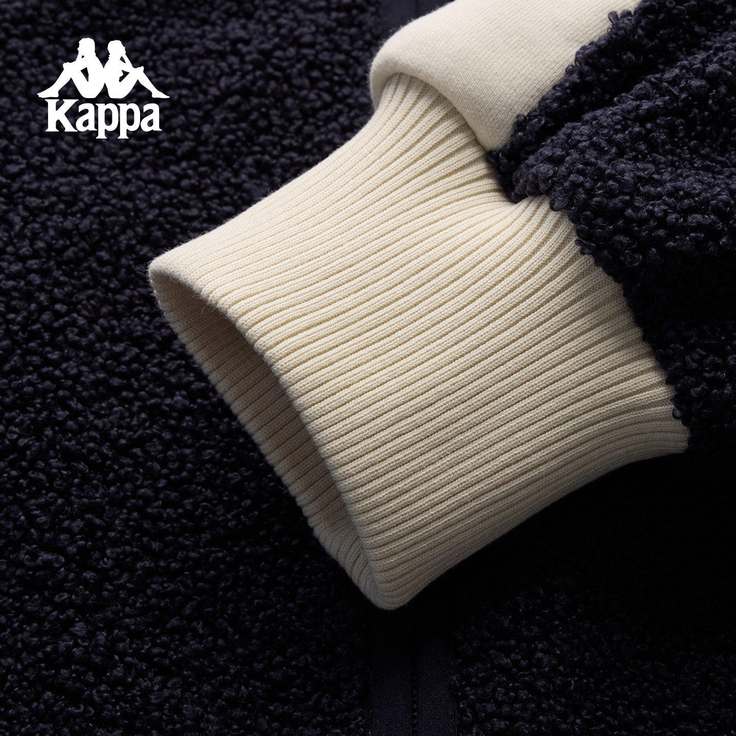 Kappa卡帕背靠背复古针织开衫女2025新款立领拉链开衫宽松外套,淘宝优惠券,粉丝福利购,淘宝优惠卷