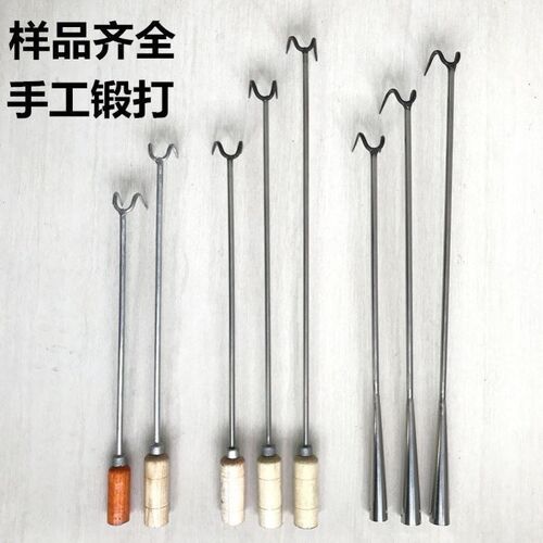 做扣肉工具不锈钢捞肉卤味炸扣肉双钩汤勾抓钩烧腊钩烤鸭猪肉沟木 - 图0