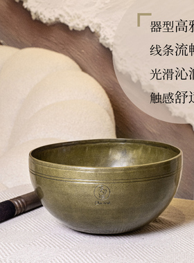 尼泊尔手工颂钵omlink琢光颂钵冥想瑜伽音乐会身体音疗装饰摆件