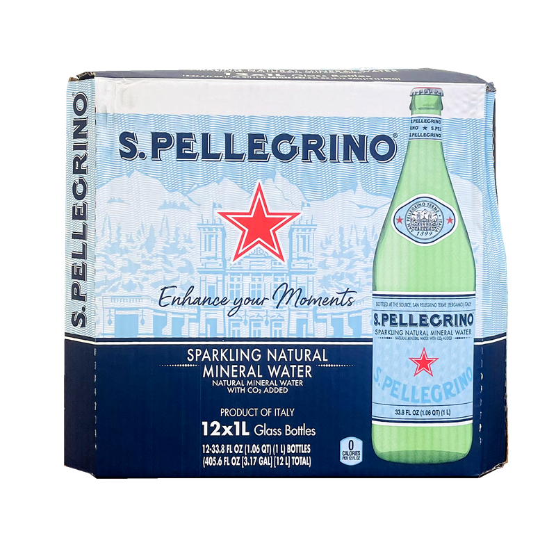意大利进口圣培露矿泉水瓶箱充气天然饮用气泡水500ml/250ml/750,淘宝优惠券,粉丝福利购,淘宝优惠卷