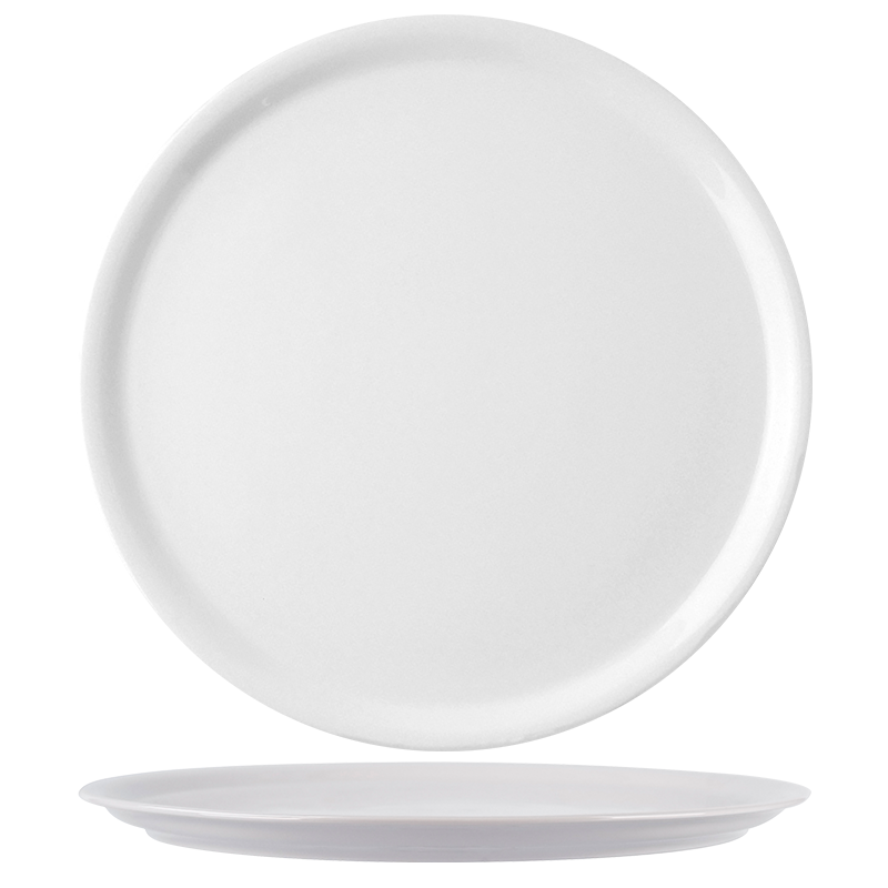 披萨盘家用烘焙烤箱专用烤盘不沾12寸浅盘大号陶瓷托盘平盘圆形式-图0