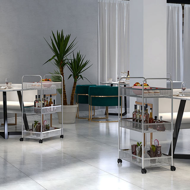 No installation in living room kitchen trolley rack thickened