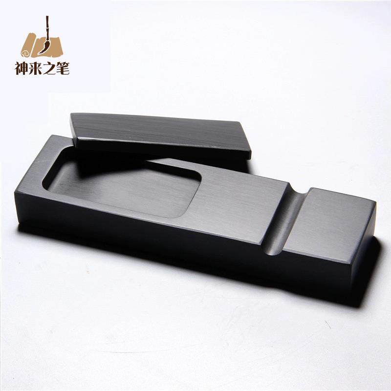 神来之笔多功能砚台镇尺带盖毛笔笔墨纸砚书法镇纸砚笔搁墨碟墨盘,淘宝优惠券,粉丝福利购,淘宝优惠卷