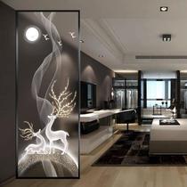 Modern minimalist light and luxurious steel Art glass Living room Decorative Bedroom Shelter Screen Partition Light Transmission Into The House Manufacturer