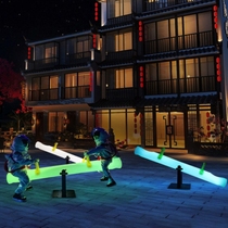 Custom Mall Waterproof Luminous Stilts Stilts Parenting Seven Colorful Toys Outdoor Children Park Solar Led