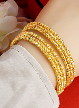 沙金爆闪蹦迪手镯伸缩可复原手环三生三世手饰可拉伸配饰新品