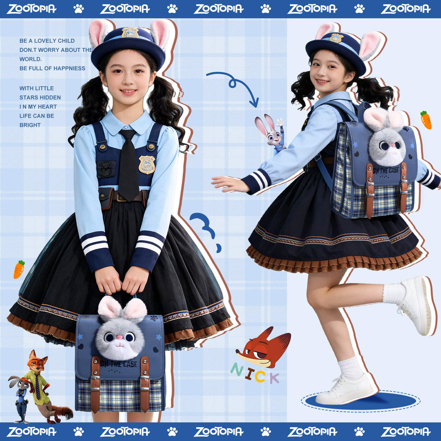 疯狂动物城双肩包儿童书包迪士尼背包10岁女孩新年生日礼物小学生,淘宝优惠券,粉丝福利购,淘宝优惠卷