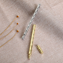 Manufacturer Bamboo Festival Pure Brass Brass Signature Pen Office Metal Pen Can Laser L Gift Metal Middle Sex Pen