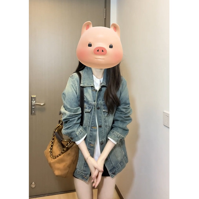 Thin denim jacket for women in spring and autumn new American high street