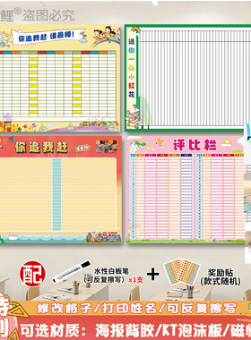 班级评比栏教室装饰墙贴
