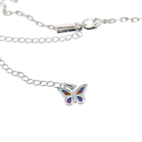 STUGAZIHappy Adoration银色多层珍珠蝴蝶项链原创设计时尚气质-图3