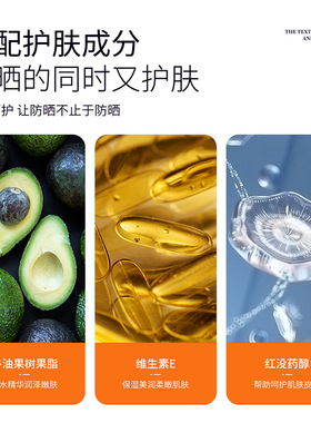 游泳户外专用防水防晒霜玩水用的晒不黑防晒隔离遮瑕女面部三合一