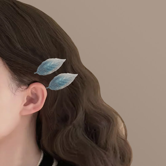 复古气质刺绣发夹法式优雅发饰侧边夹无痕发卡简约碎发夹刘海头饰