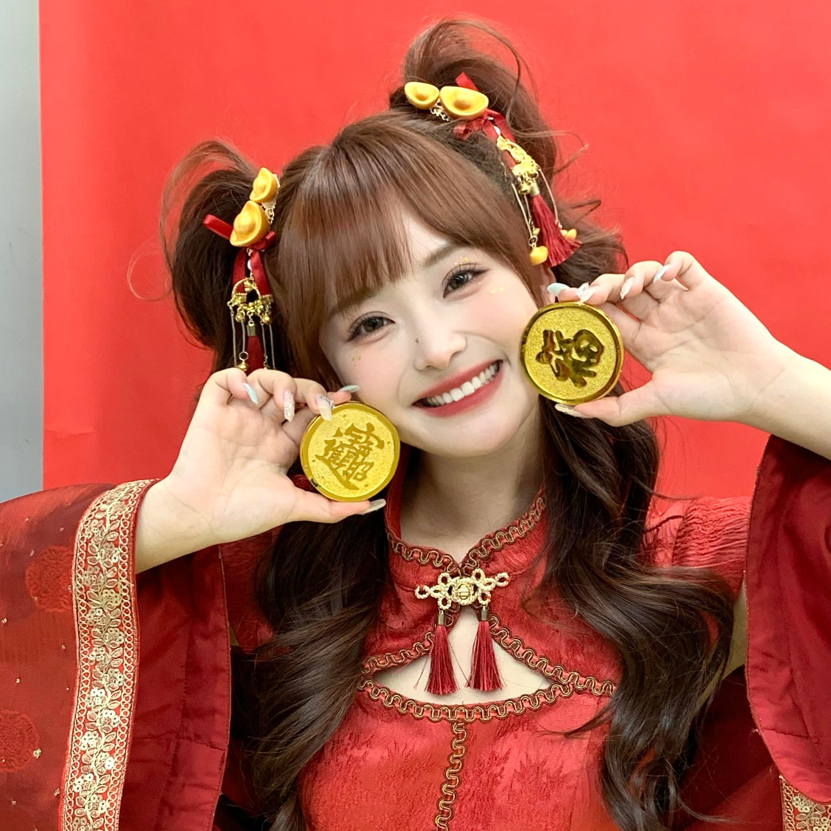 国风财神元宝红毛球~ 红色发饰古装汉服妆造头饰新年古风百搭对夹,淘宝优惠券,粉丝福利购,淘宝优惠卷