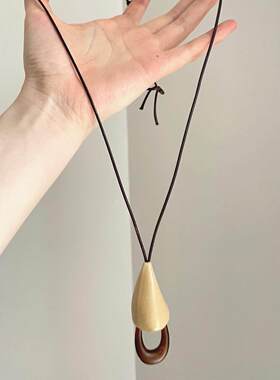 时髦单品！不规则圆环吊坠项链