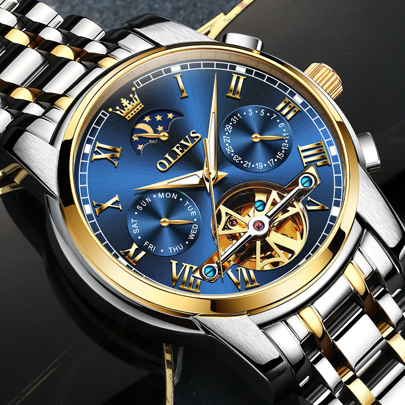 2021新款瑞士正品牌男士镂空机械表 顺佳宝国产腕表