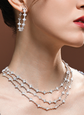 【生日礼物】APM Monaco六芒星项链女款轻奢小众设计感气质锁骨链