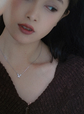 APM Monaco蝴蝶项链女925纯银轻奢饰品送女友精致礼物小众设计感