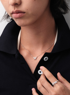 【生日礼物】APM Monaco蝴蝶项链女925纯银锁骨链轻奢小众高级感