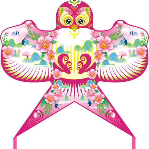 2026新款潍坊国潮樱花沙燕风筝微风易飞儿童手持大人专用高档 - 图3