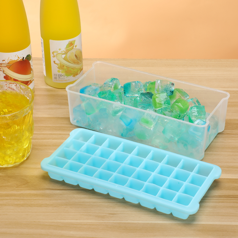 冰格冰箱冻冰块模具家用制冰盒大冰块盒硅胶磨储冰盒商用制冰神器