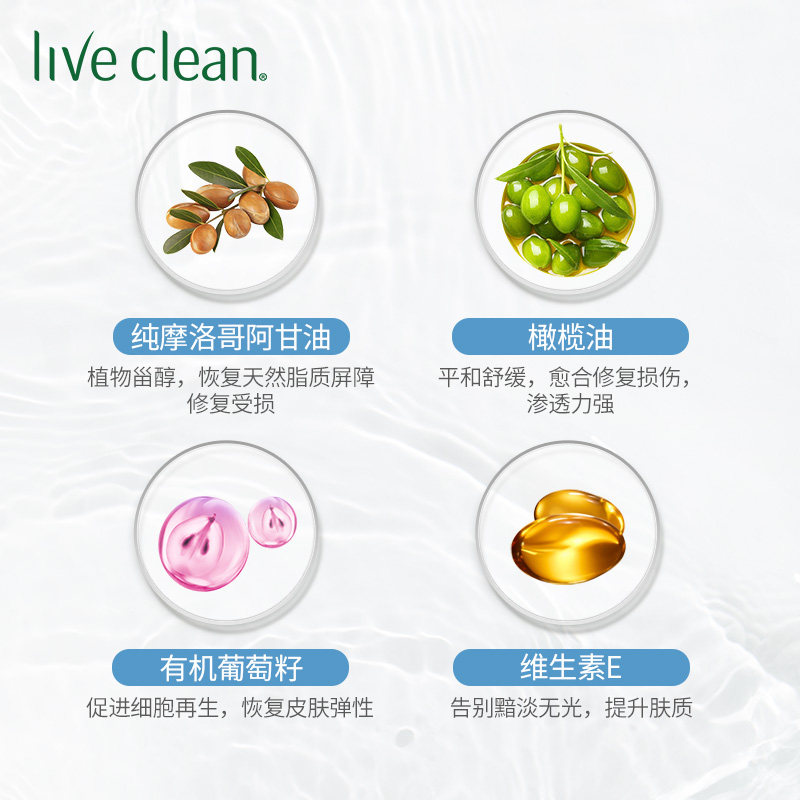 live clean 500ml滋养滋润肤乳 LiveClean海外身体乳液