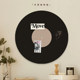 Banyu mid-century style felt board vinyl record decorative painting