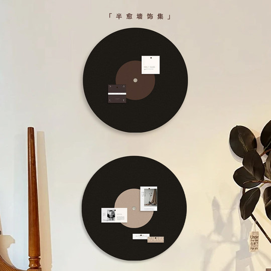 Banyu mid-century style felt board vinyl record decorative painting