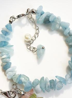 天然水晶碎石手链女款时尚