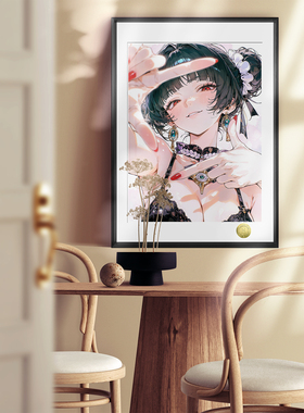 皇呱《锁定的爱意》 胜利女神：妮姬D: 杀手之妻同人周边装饰画