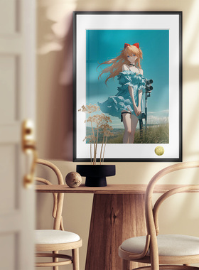 皇呱《少女明日香》 二号机专属驾驶员少女明日香同人周边装饰画