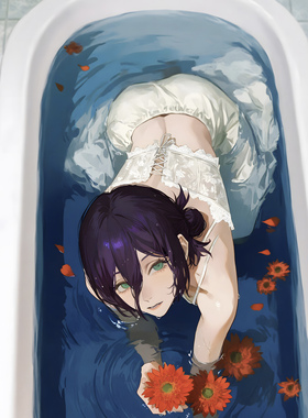 《浴缸蕾塞》链锯人电锯人波姆炸弹恶魔动漫装饰画
