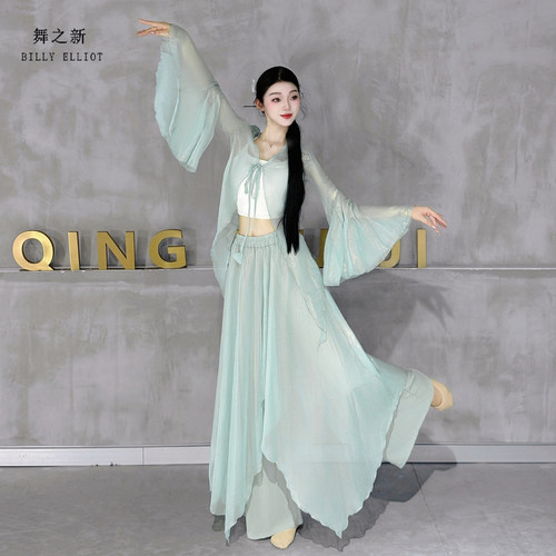 古典舞纱衣仙气表演成人秋冬中国舞演出服飘逸2025新款舞蹈练功服 - 图3