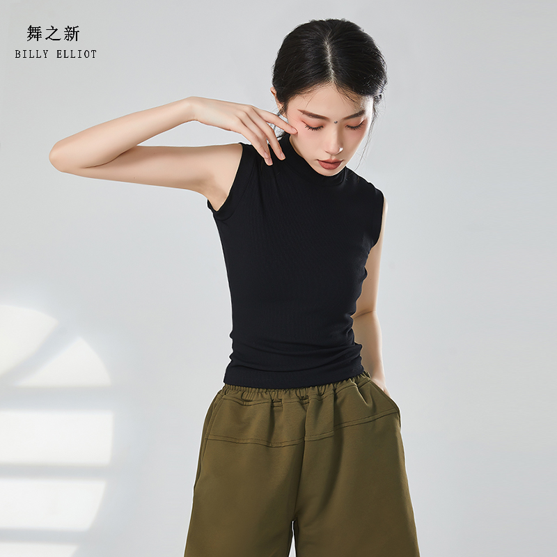 现代舞上衣女款新款时尚中国舞衣服紧身古典舞练功服夏季舞蹈背心-图0