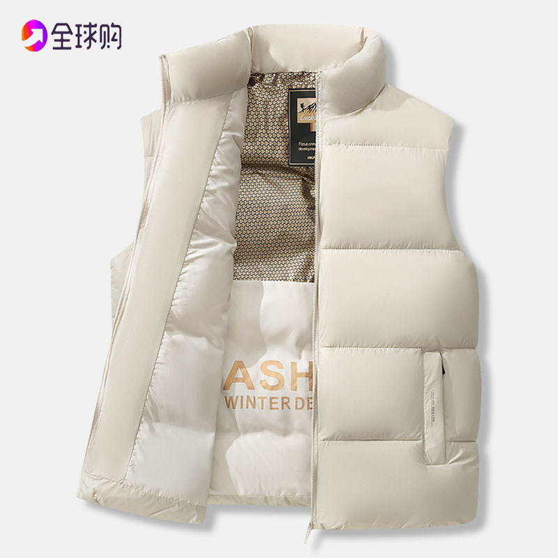 【黑金白鸭绒】2025新款秋冬季马甲高端时尚男士休闲保暖背心上衣,淘宝优惠券,粉丝福利购,淘宝优惠卷
