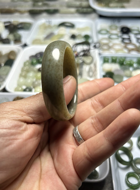 天然和田玉糖料麻糖手镯卡50内径儿童手镯童镯送礼物节日成人礼