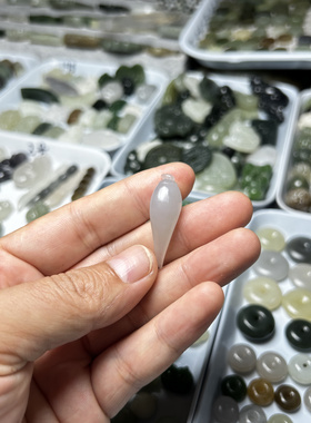 天然和田玉青海料烟紫冰紫辣椒吊坠挂件手机链手链坠