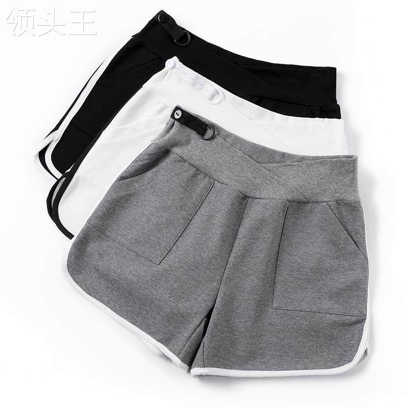 孕妇短裤夏季外穿潮妈安全打底裤 食里湘风食品孕妇打底裤