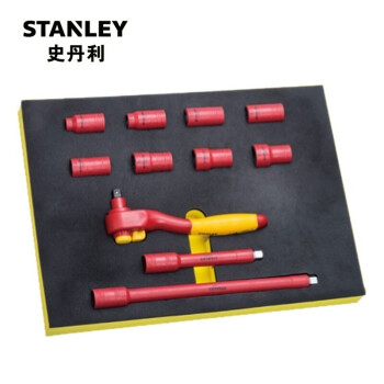 史丹利(STANLEY)11件套10MMVDE绝缘套筒扳手开口组套STMT77887-23 - 图2