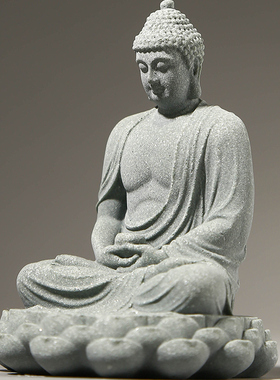 佛陀佛像青石复古坐佛像