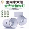 Plant fill light, punch-free growth spotlight, household indoor photosynthesis full spectrum LED downlight imitating the sun