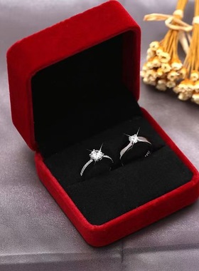 仿真结婚情侣活口假钻戒婚礼道具