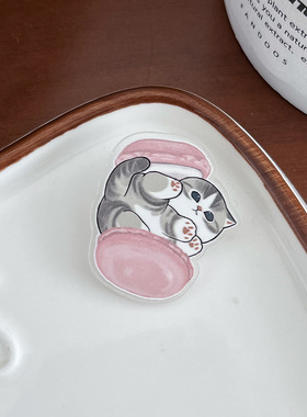 猫咪系列胸针INS可爱卡通别针亚克力徽章饰品摆地摊学生包包挂件