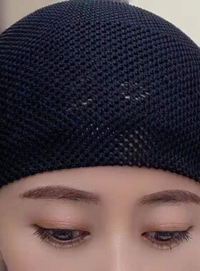 帽子头巾女款老人网格夏季