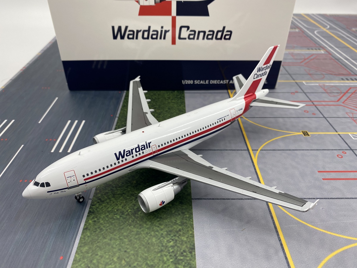 jc wings 1/200加拿大沃德航空空中巴士A310-300合金飞机模型-图2