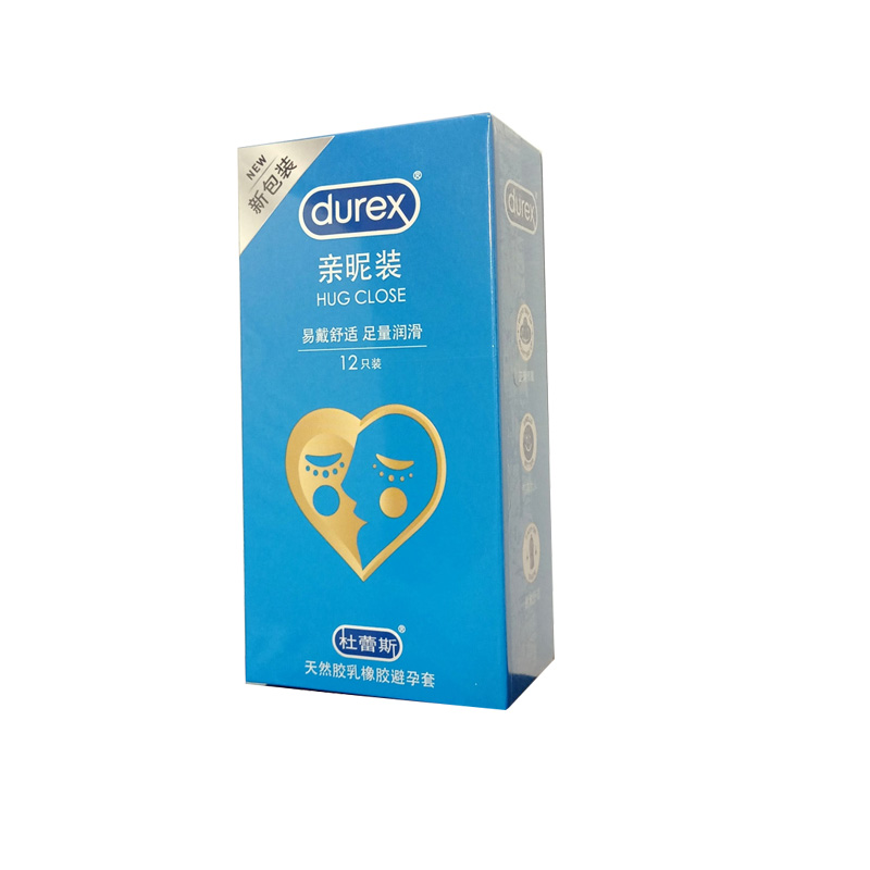 dureX 亲昵装 易戴舒适足量润滑 12只装杜蕾斯天然胶乳橡胶避孕套 - 图0