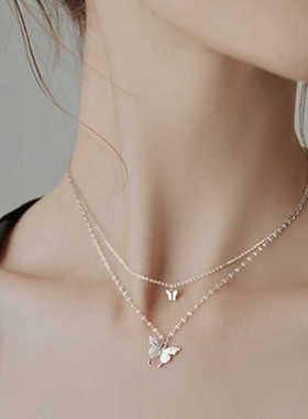 PIARA设计感小众ins气质双层项链