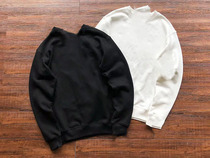 Chest-front arc strings under-brown two-color sweatshirt 890461