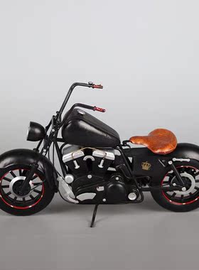 复古怀旧客厅酒柜玄关摩托车模型